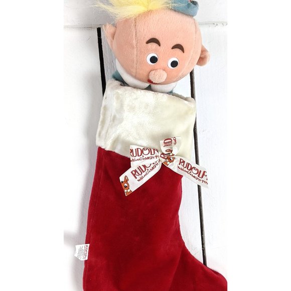 Vintage Hermey the Misfit Elf Rudolph Island of Misfit Toys plush Christmas Stoc - Picture 3 of 3